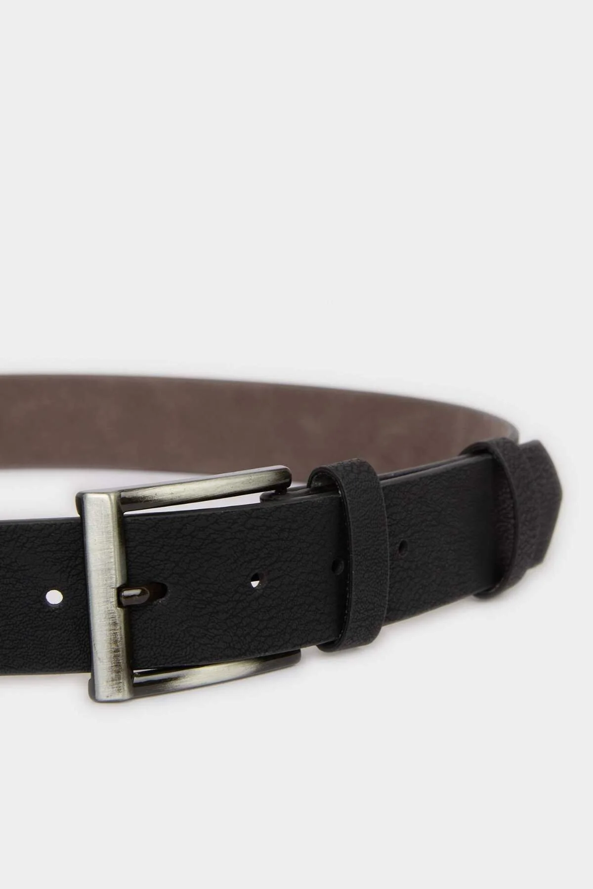 Erkek Dikdörtgen Toka Suni Deri Jean Kemeri H5091AXNS - Görsel 2