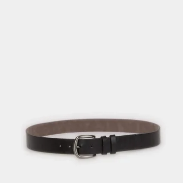 Erkek Dikdörtgen Toka Suni Deri Jean Kemeri H6869AXNS