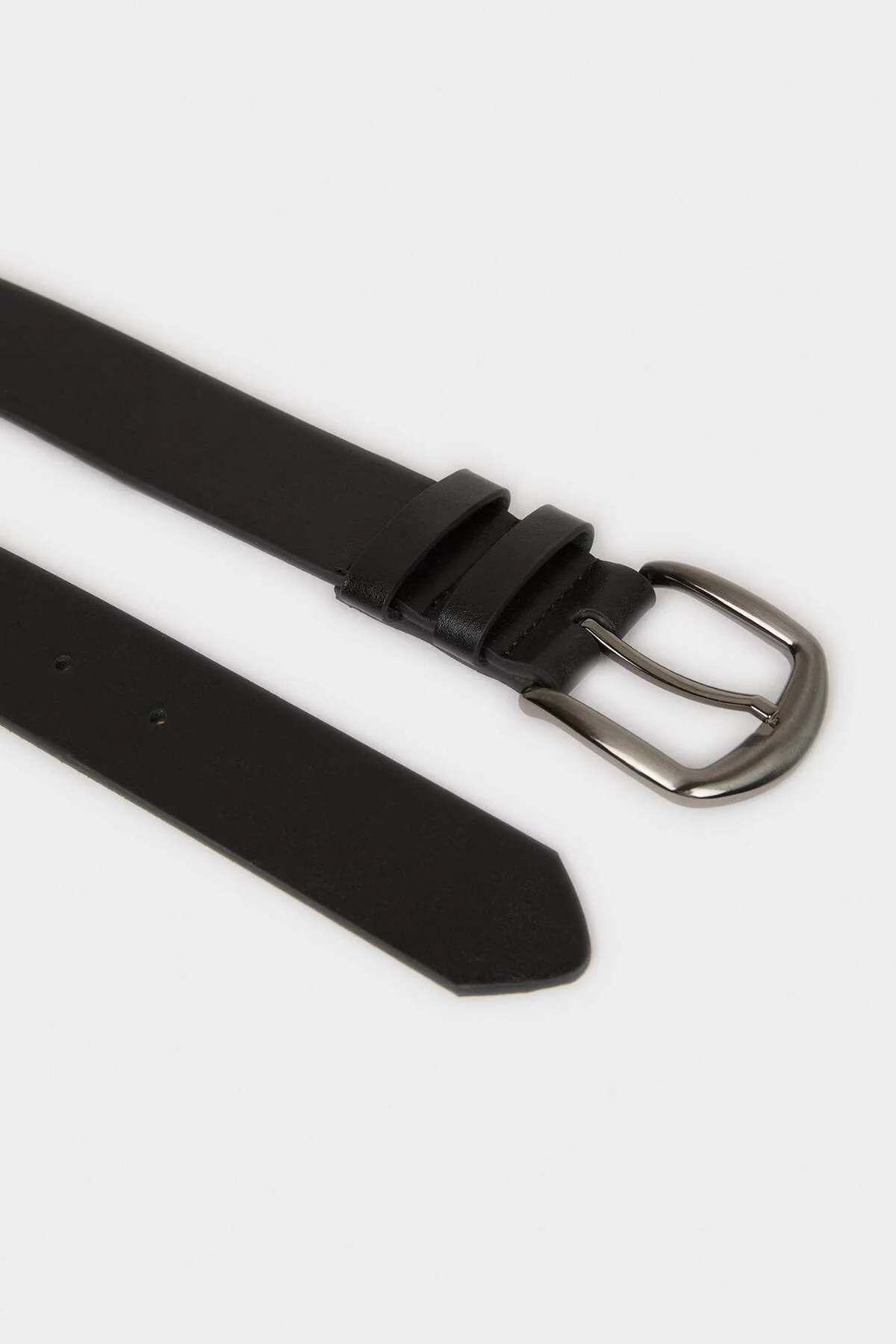 Erkek Dikdörtgen Toka Suni Deri Jean Kemeri H6869AXNS - Görsel 3