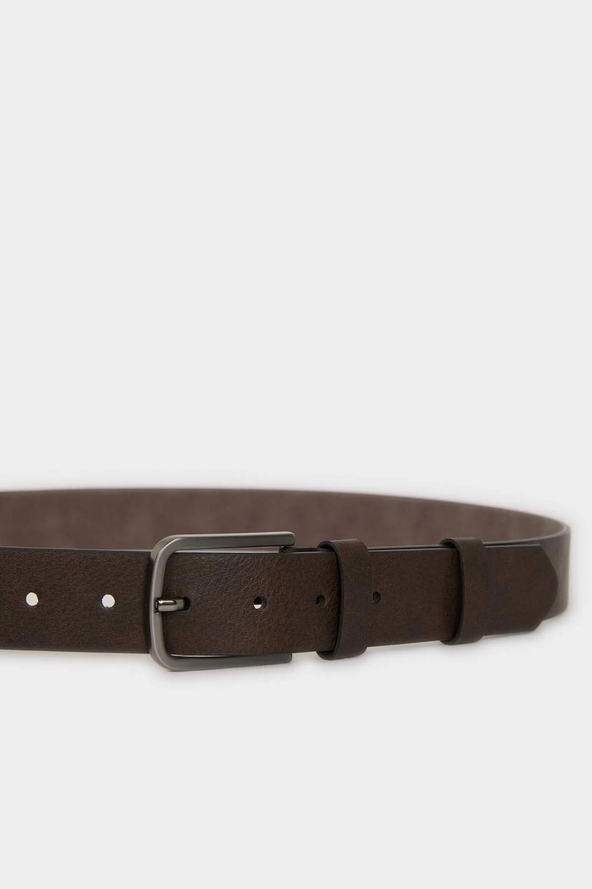 Erkek Dikdörtgen Toka Suni Deri Jean Kemeri H6878AXNS - Görsel 4