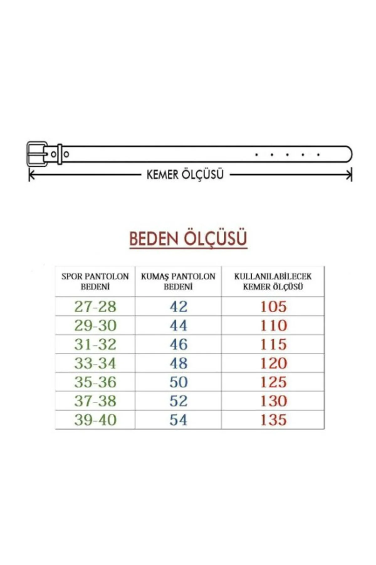 Erkek Hakiki Deri Klasik Kemer - Görsel 7