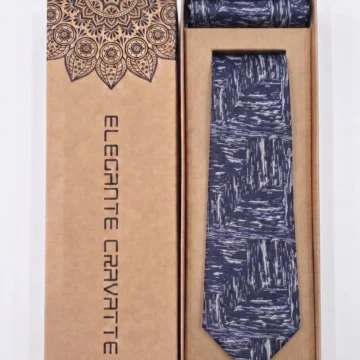 Erkek Jakarlı Dokuma Kravat Seti - 7cm Model, Cep Mendili & Özel Kutulu