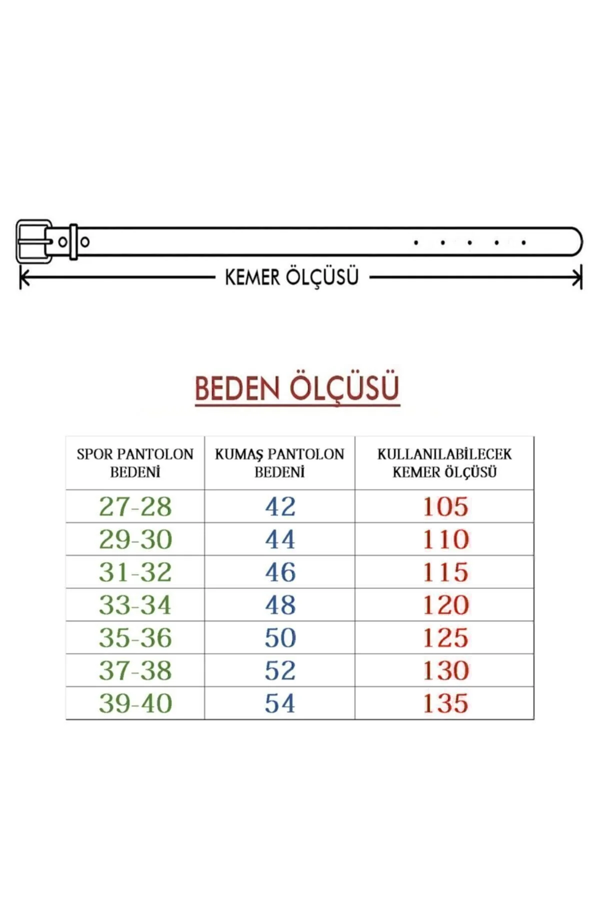 Erkek Kemer, Kumaş Ve Kanvas Pantolonlar Için Uygun - Görsel 7