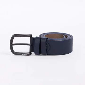 Erkek Siyah Casual Suni Deri Jean Kot Kemeri