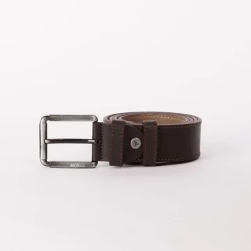 Erkek Siyah Casual Suni Deri Jean Kot Kemeri