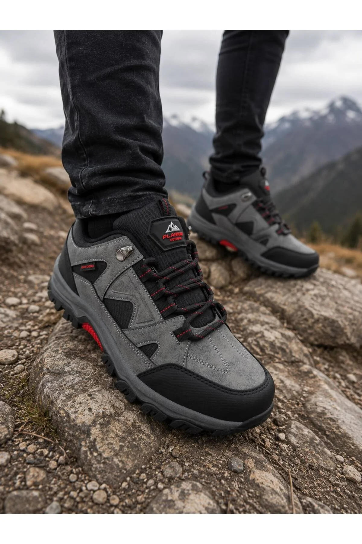 Erkek Trekking Kısa Spor Bot Outdoor Ortopedik Ayakkabı Suya Karşı Dayanıklı