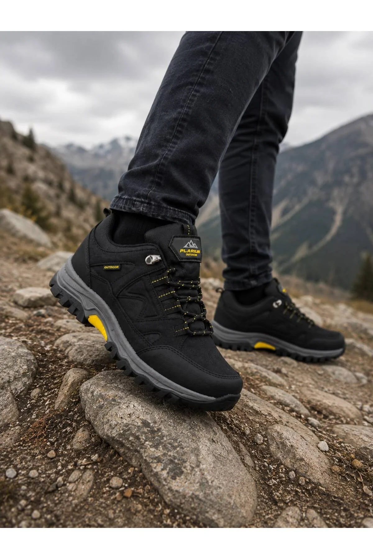 Erkek Trekking Kısa Spor Bot Outdoor Ortopedik Ayakkabı Suya Karşı Dayanıklı - Görsel 2