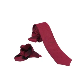 FARMEKE 1.KALİTE ÖZEL DESENLİ ÖZGÜN RENK 5.5 CM GENİŞLİĞİNDE (KUŞGÖZÜ) KRAVAT MENDİL SETİ