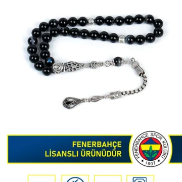 FB SİYAH AKİK DOĞALTAŞ TESPİH