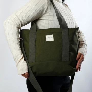 Fermuarlı Kanvas Çanta Crossbody