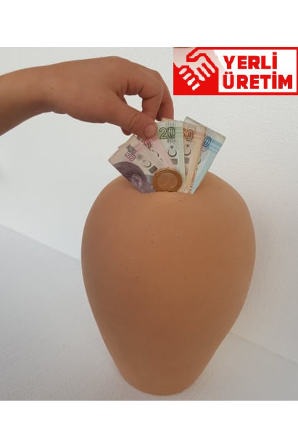 Genel Markalar Büyük Boy Çömlek Toprak Testi Kumbara Kırılmadan Açılmaz