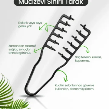 Geniş Aralıklı Profesyonel Saç Şekillendirici Wax Tarak