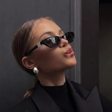Gigi Siyah Silver Edition Vintage Kadın Cat Eye Gözlük