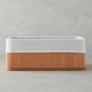 Gina Bambu Sepet 36x26x14 Cm Açık Kahve