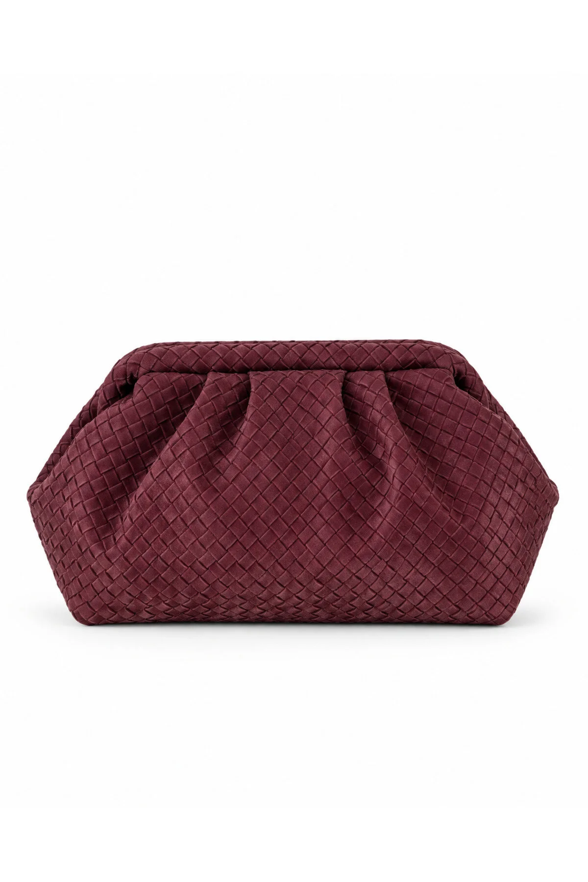 GLOW SÜET BÜYÜK BOY ÖRGÜ DETAYLI EL, OMUZ VE ÇAPRAZ ÇANTA, 33 cm x 21 cm - Görsel 3