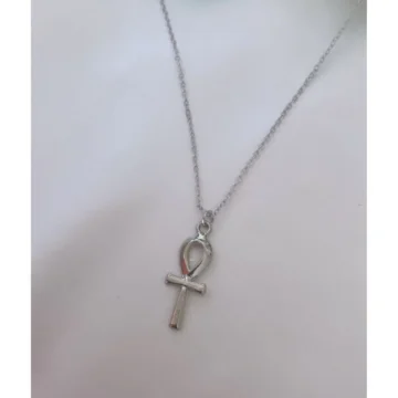 Gümüş Kaplama Ankh Kolye
