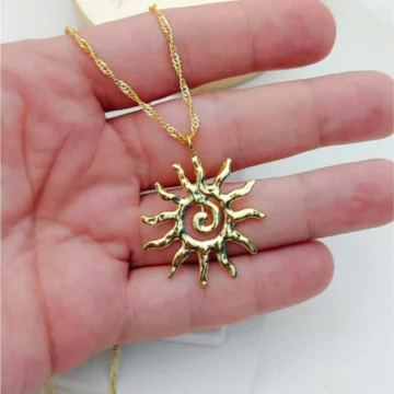Güneş Gold Kadın Kolye (45+5cm)