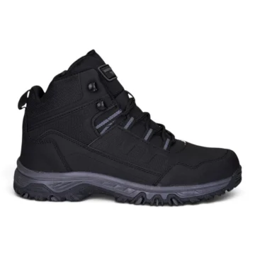 Günlük Erkek Siyah Bot Bağcıklı Tırtık Kaymaz Taban Outdoor Ayakkabı 888
