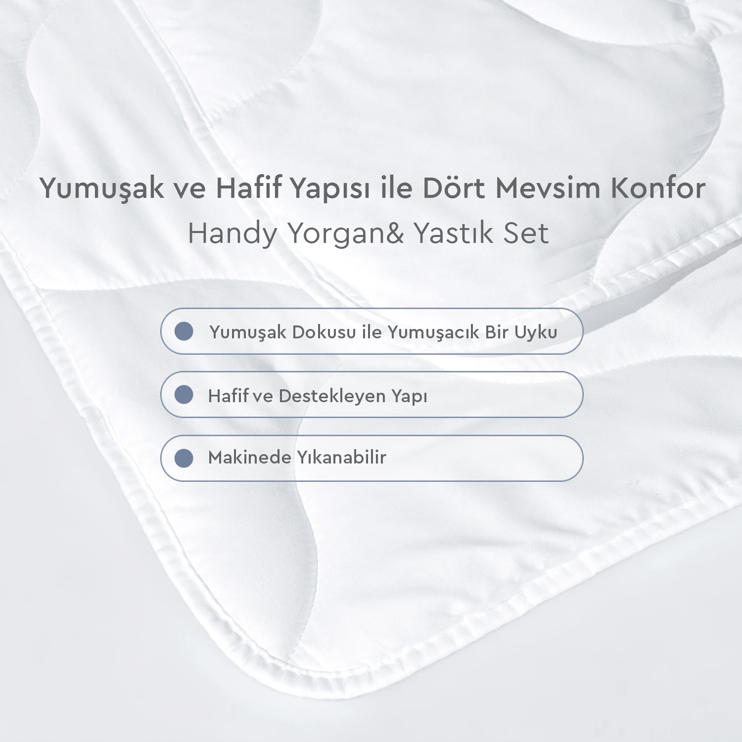 Handy Roll Pack Yastık & Yorgan Seti ( Tek Kişilik 155X215 - Görsel 3