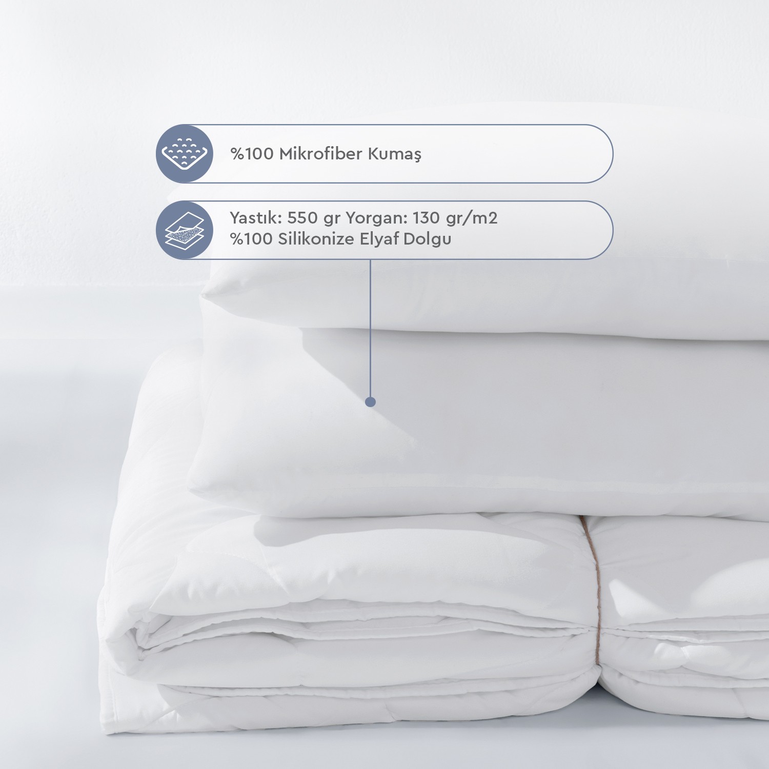 Handy Roll Pack Yastık & Yorgan Seti ( Tek Kişilik 155X215 - Görsel 9