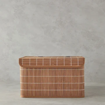 Hardwood Bambu Saklama Kutusu Kahve