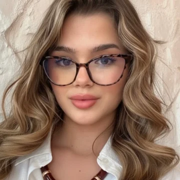 Harmony Vision Siyah Cat Eye Formlu Mavi Işık Korumalı Kadın Gözlük Popüler Şeffaf Ekran Gözlüğü