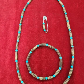 İğde Çekirdeği Nazar Kolye ve Bileklik Seti