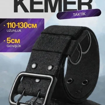 Ithal Taktik Kemer – 125 cm – Metal Tokalı –askeri /spor ve Outdoor Için