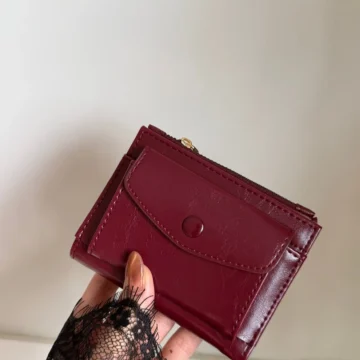 Kadın Çok Renkli Çıtçıt Detaylı Cüzdan