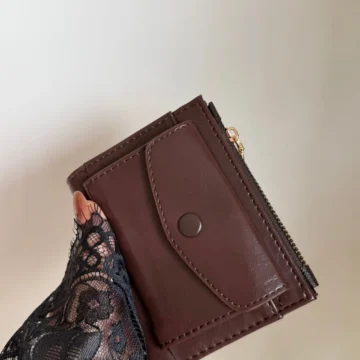 Kadın Çok Renkli Çıtçıt Detaylı Cüzdan
