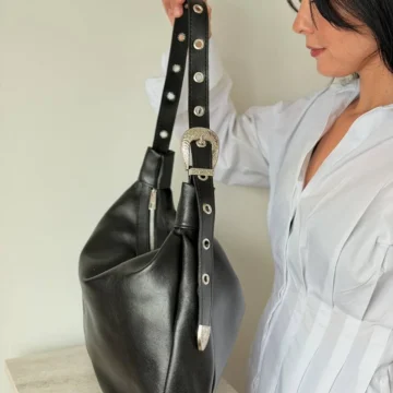 Kadın Frezya Model Kemer Detaylı Çapraz Çanta