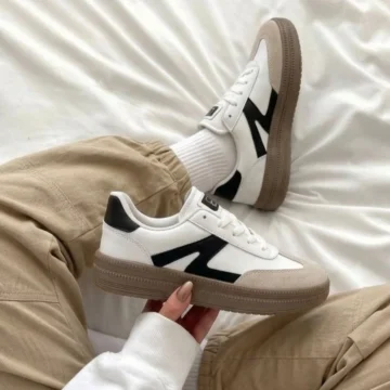 Kadın Krem Bordo Günlük Klasik Spor Ayakkabı NK4156
