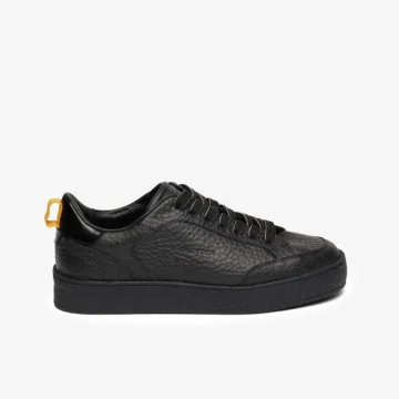 Kadın Siyah Hakiki Deri Sneaker Ayakkabı 5K2UA34443