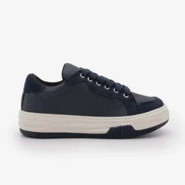 Kadın Sneaker Kalın Taban Bağcıklı Spor Ayakkabı Sifaz Siyah