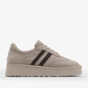 Kadın Vizon Kadın Süet Rahat Kalıp Sneaker