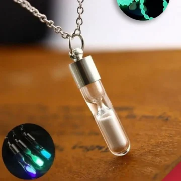 Karanlıkta Parlayan Kedigözü Neon Kolye ( BİLEKLİK HEDİYELİ)