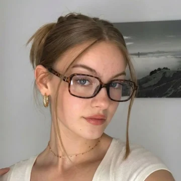 Kare Şeffaf Ekran Gözlüğü - Leopar Çerçeve Unisex Model Mavi Işık Koruma