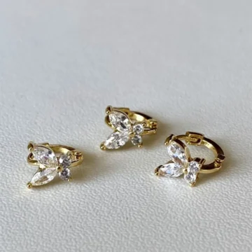 Kelebek Halka 4 Mm Tragus Piercing | Cerrahi Çelik