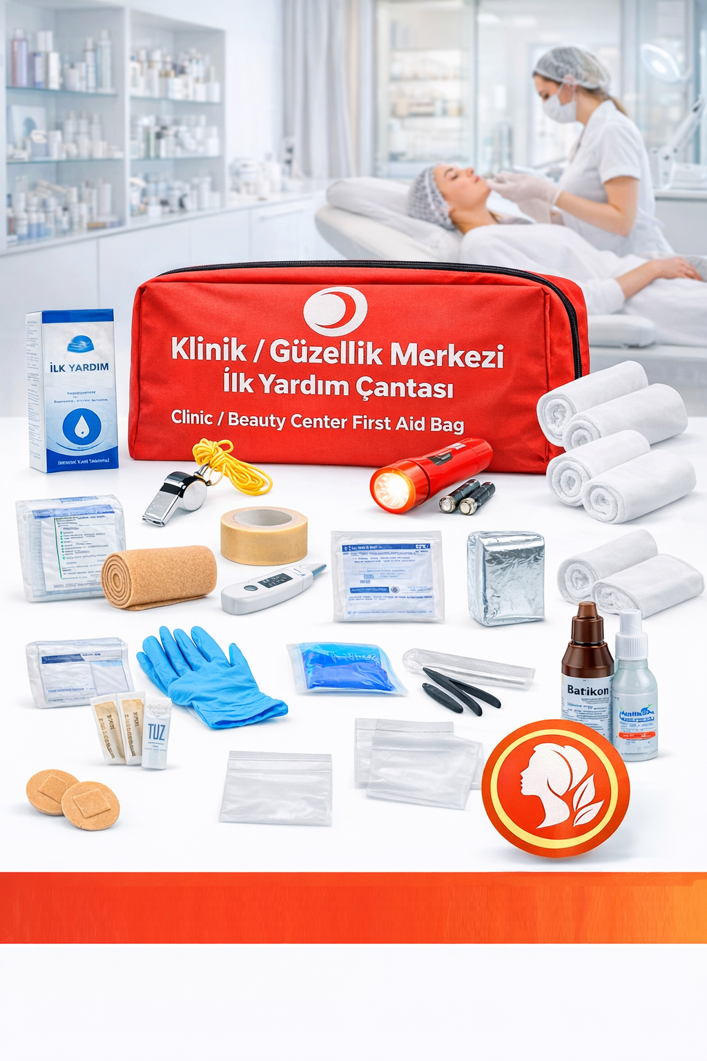 Klinik Güzellik Merkezi ilk Yardım Çantası - ürün görseli