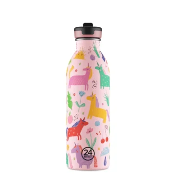 Kids Bottle Magic Friends Pipetli Paslanmaz Çelik Çocuk Su Matarası 500 ml