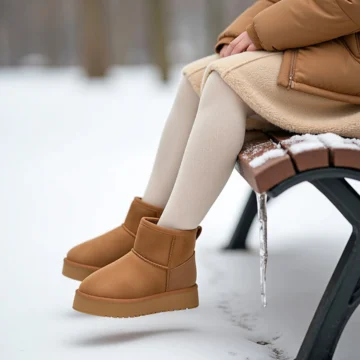 Kids DS Snie C. Bej Kız Çocuk Kürklü Bot Günlük Ayakkabı Sneaker