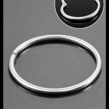 Klipsli 1 MM İnce Barlı, Cerrahi Çelik, Kararmaz, Antialerjik Halka Piercing Hızma Helix, Tragus