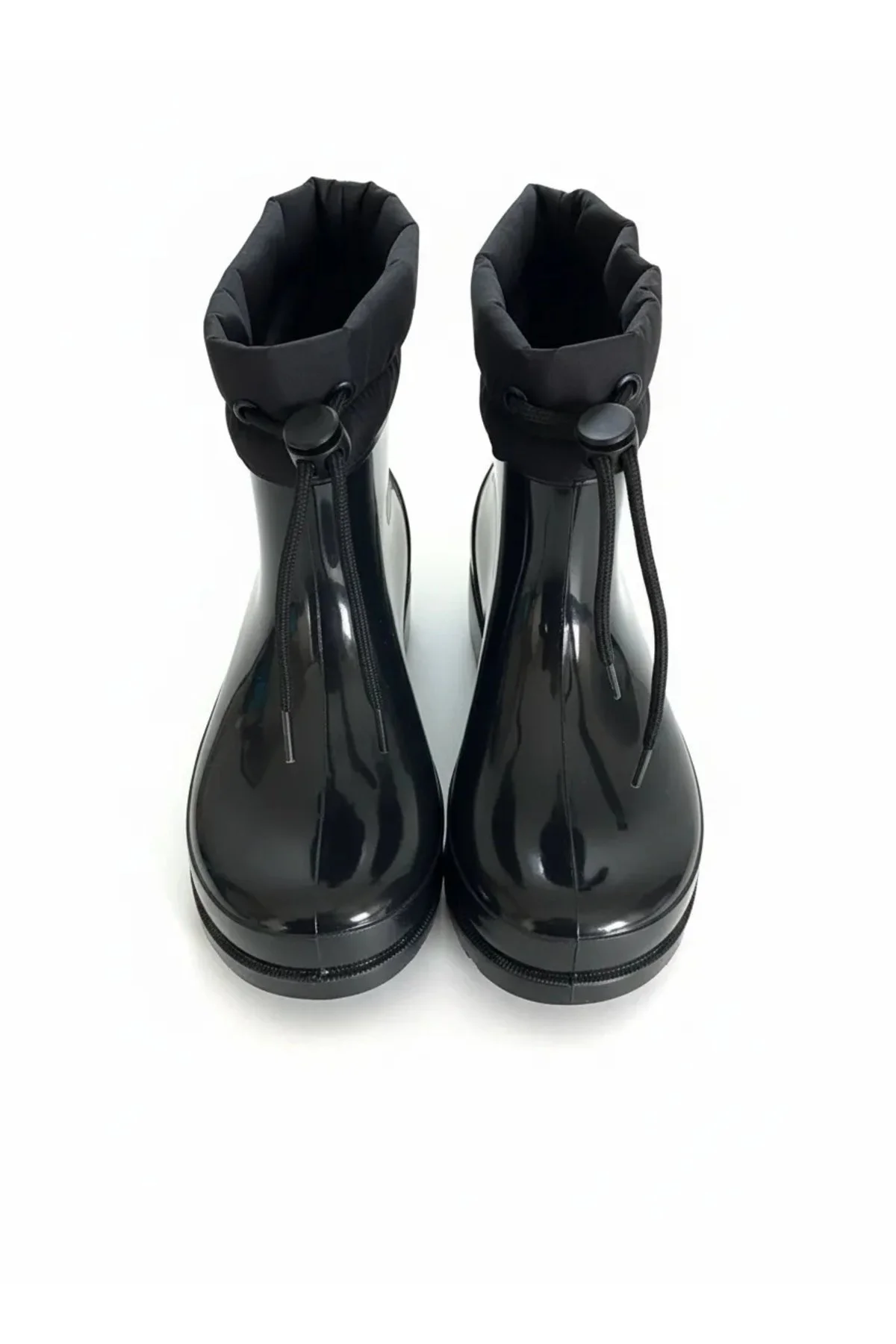 Konçlu Peluşlu Unisex Potin Yağmur Botu 36-40 Siyah - Görsel 3