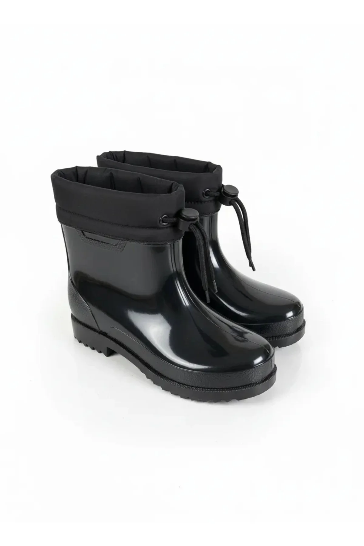 Konçlu Peluşlu Unisex Potin Yağmur Botu 36-40 Siyah - Görsel 5