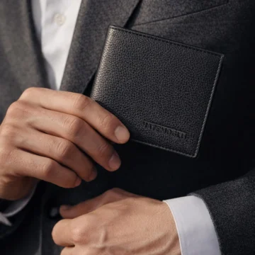 Kutulu %100 Hakiki Deri Kahverengi Erkek Cüzdan