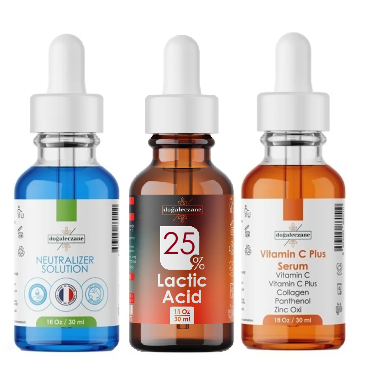 Laktik Asit 25 Peeling Set Cilt Morlukları Giderme