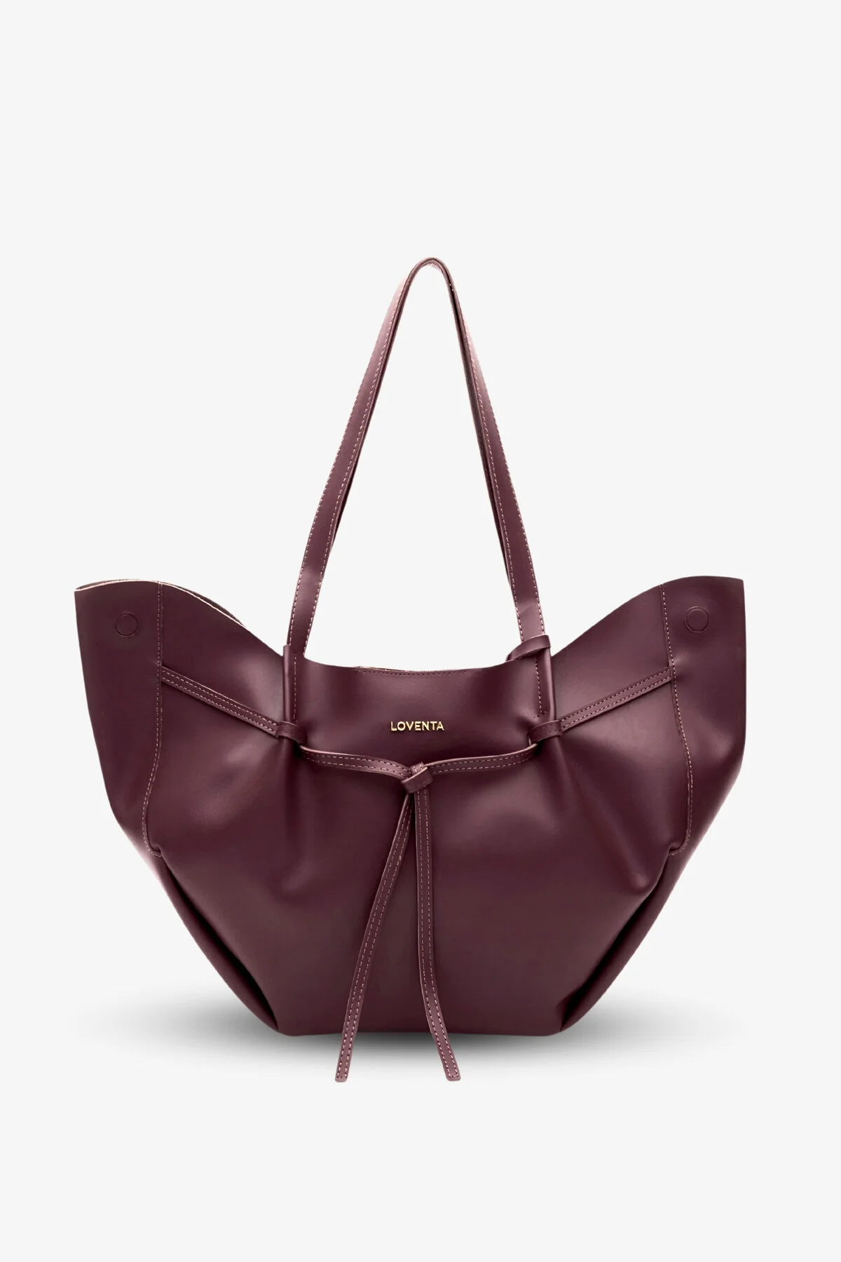 Large Tote Bag Bordo Niesha - Görsel 11