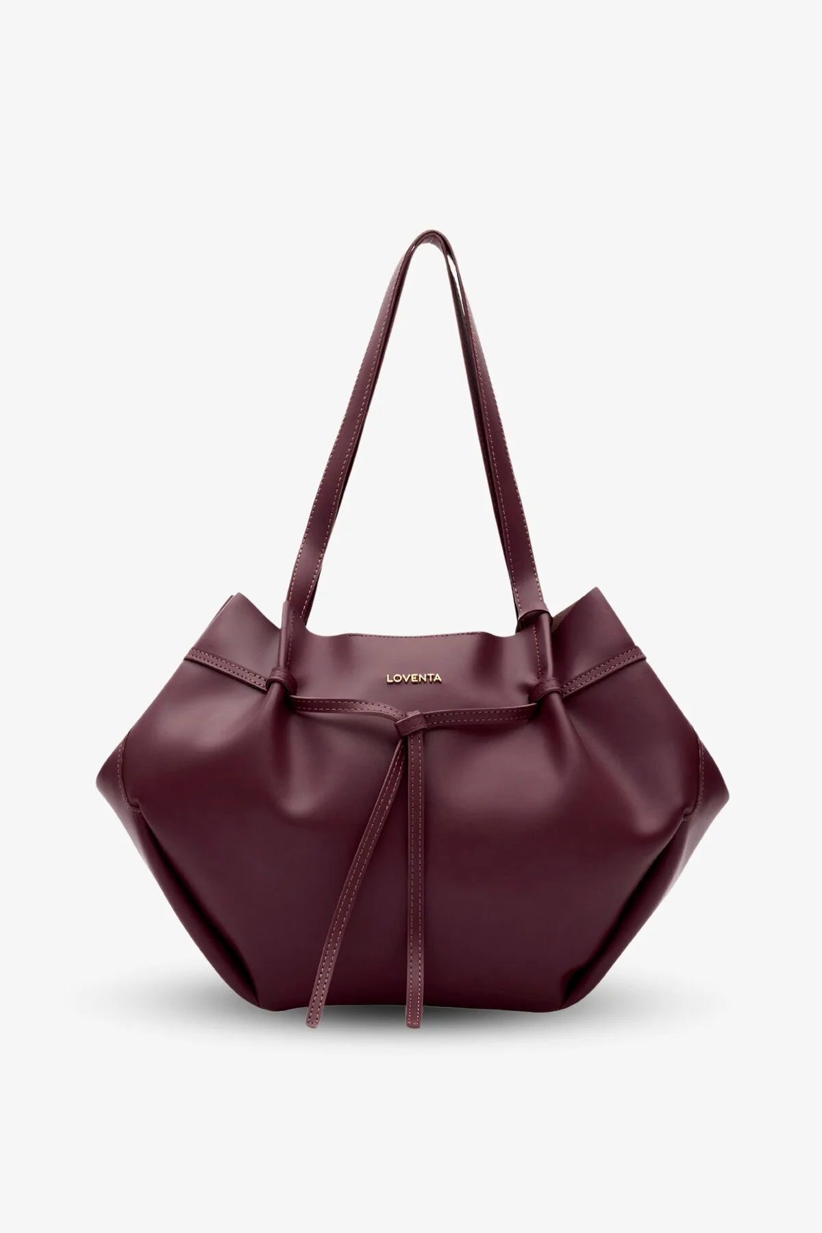 Large Tote Bag Bordo Niesha - Görsel 12