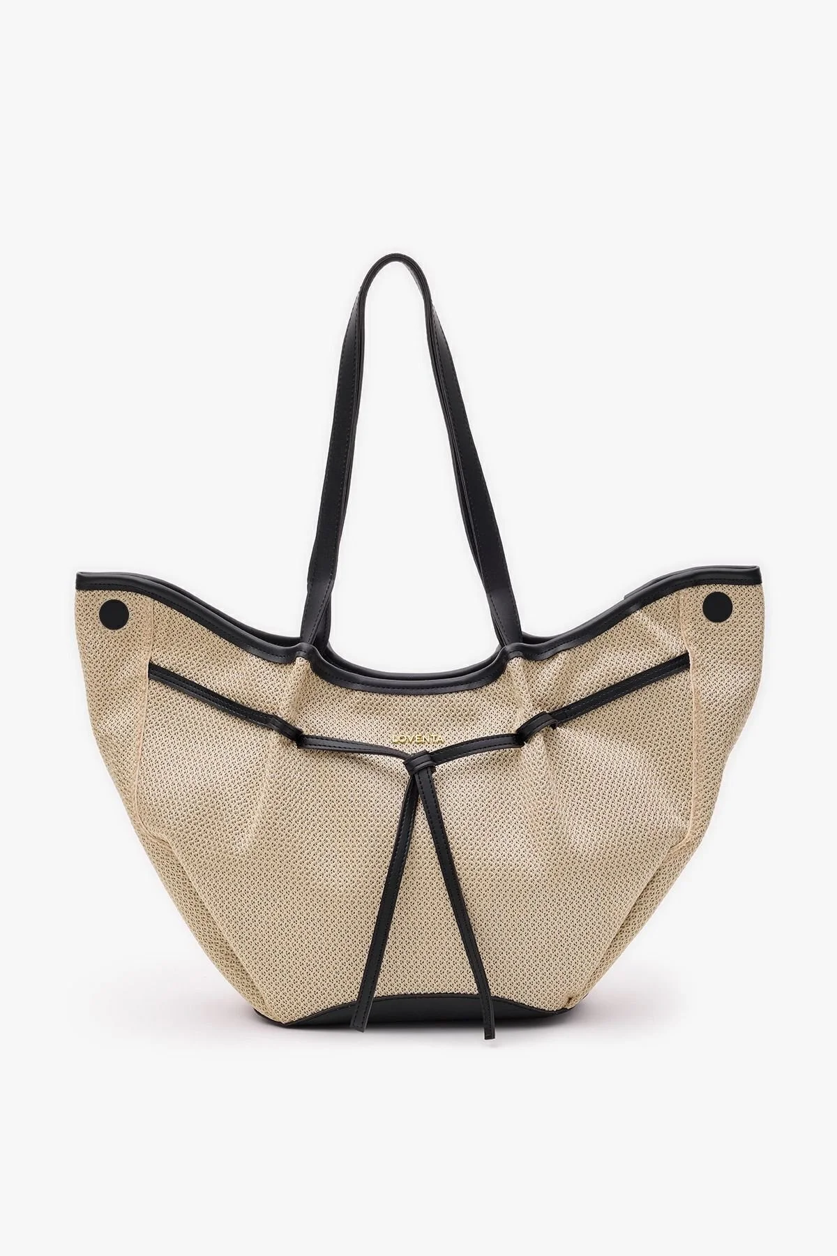 Large Tote Bag Bordo Niesha - Görsel 3