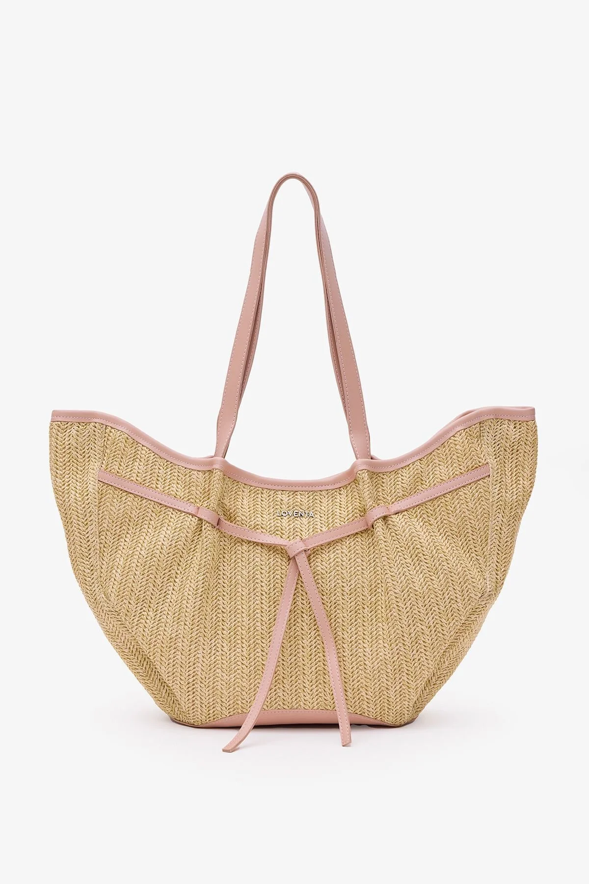Large Tote Bag Bordo Niesha - Görsel 7